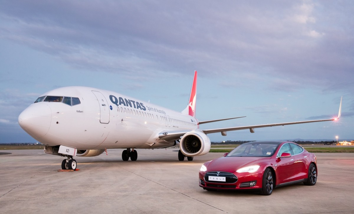 Qantas Tesla Race