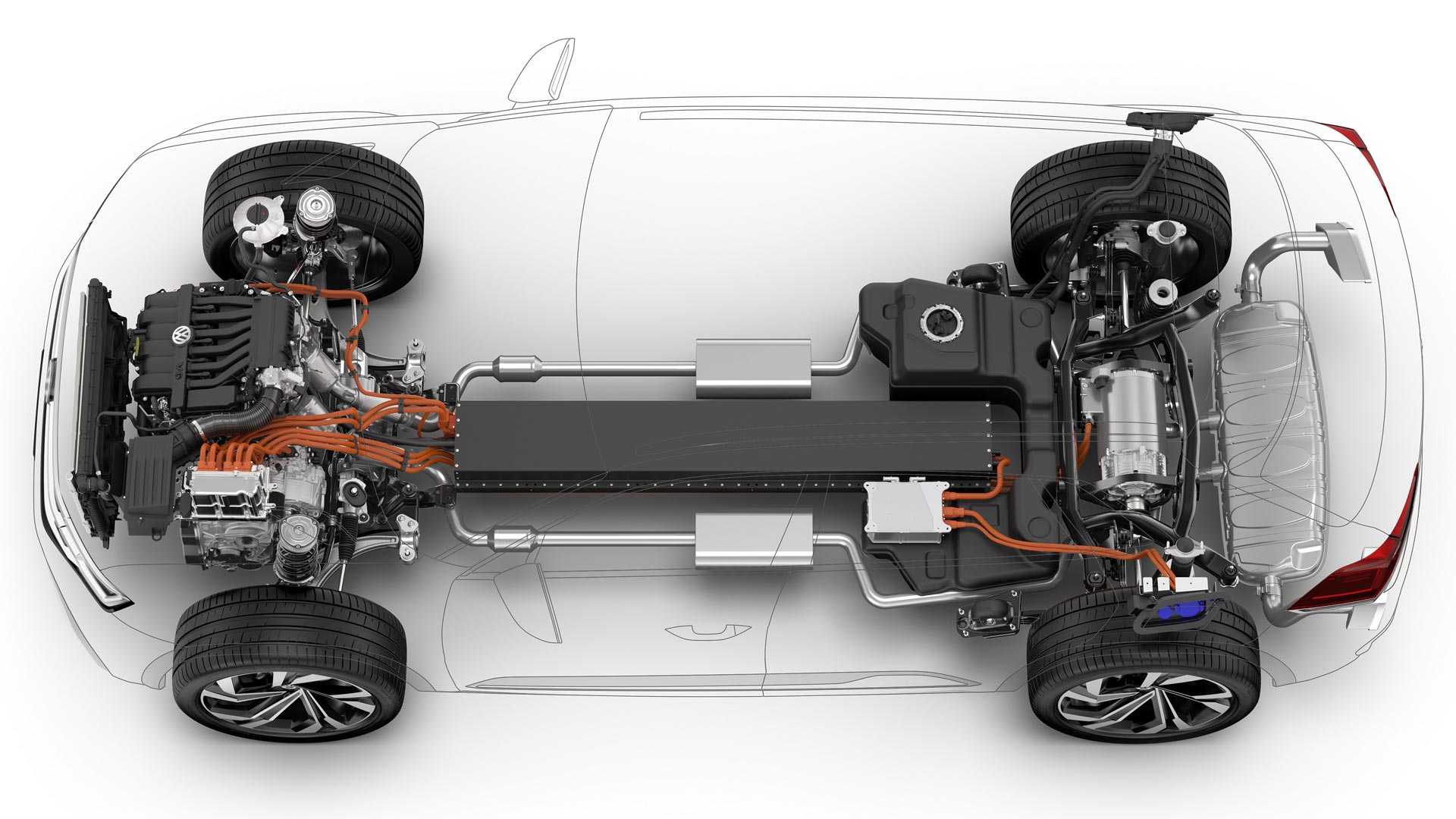 Volkswagen Atlas Cross Sport concept chassis