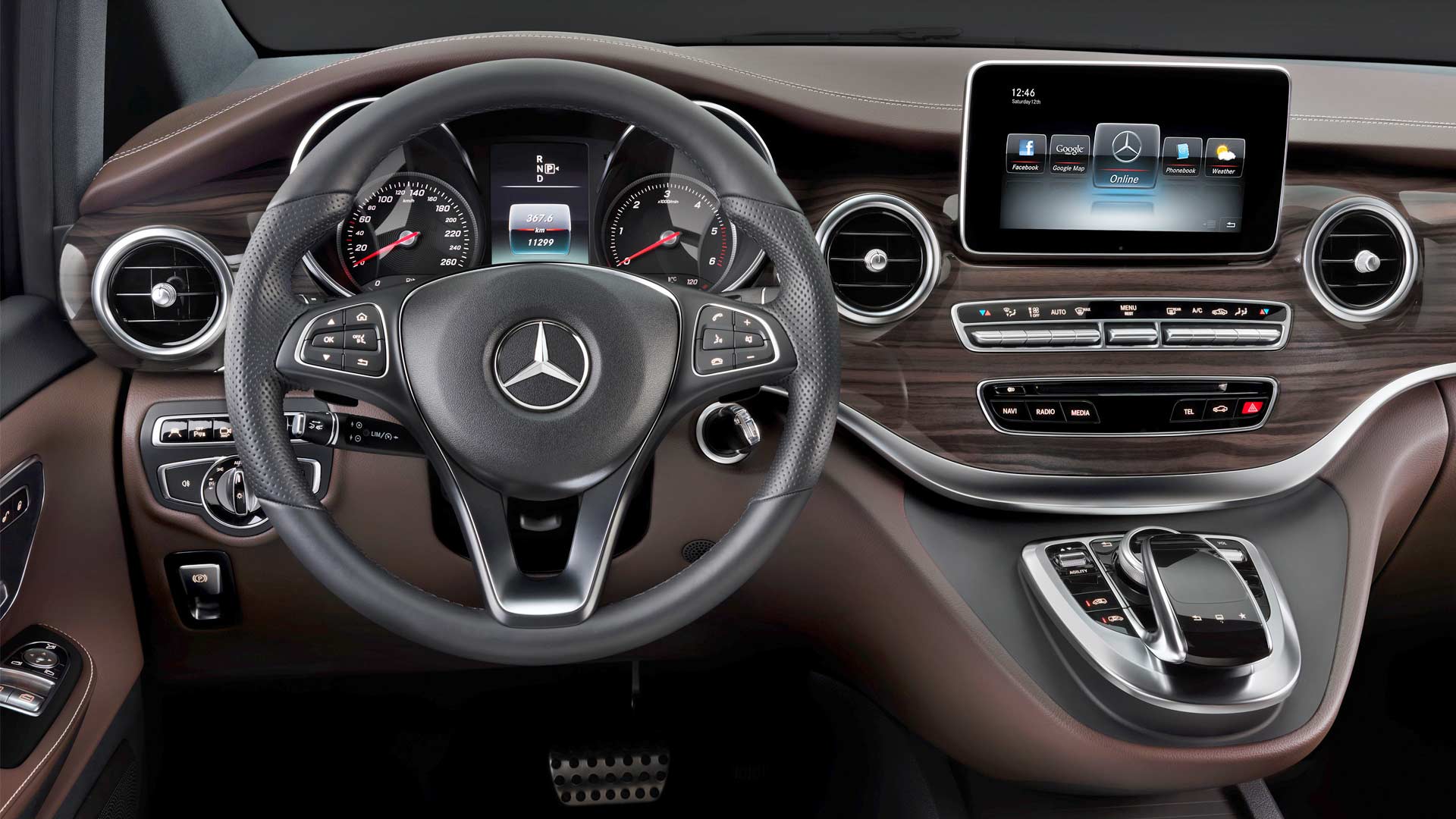 Mercedes-Benz V-Class Interior Marron Nappa leather