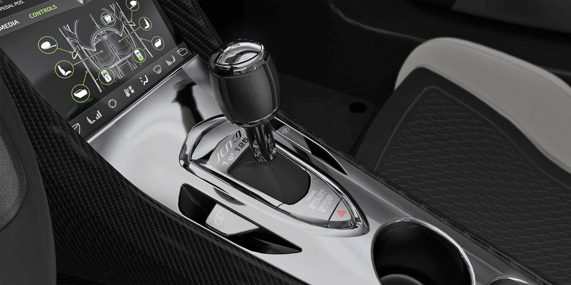 Koenigsegg-Jesko Interior Centre Console Shifter
