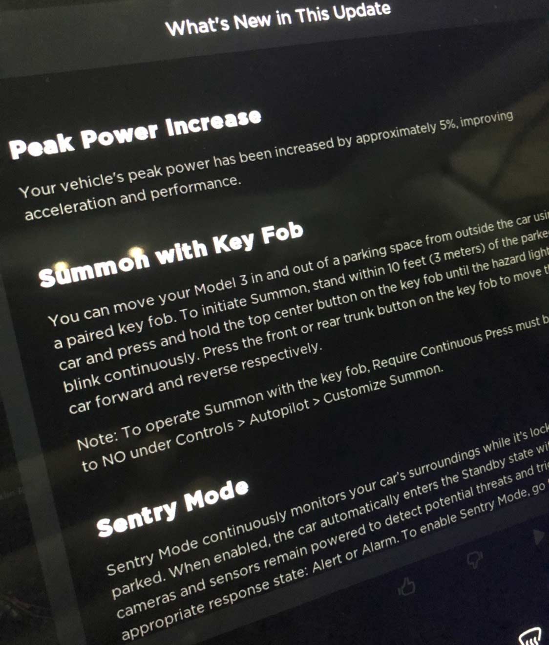 Tesla Model 3 software update 2019 firmware 2019.8.2 release notes
