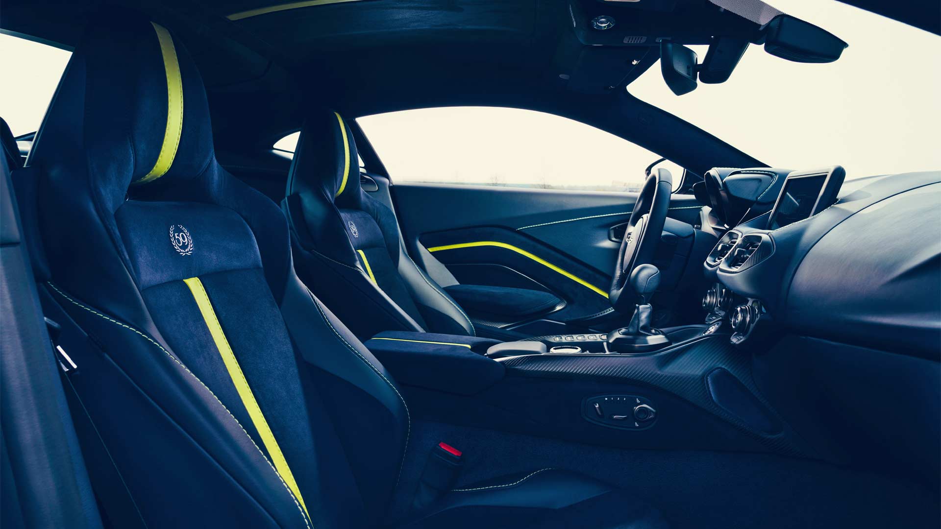 Aston Martin Vantage AMR Interior with 7-speed manual transmission