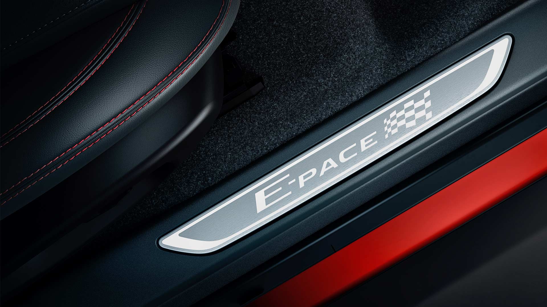 Jaguar E-Pace Chequered Flag special edition Door Sill