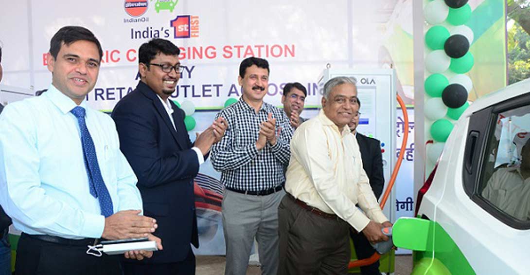 IndianOil-electric-vehicle-charging-station-Nagpur