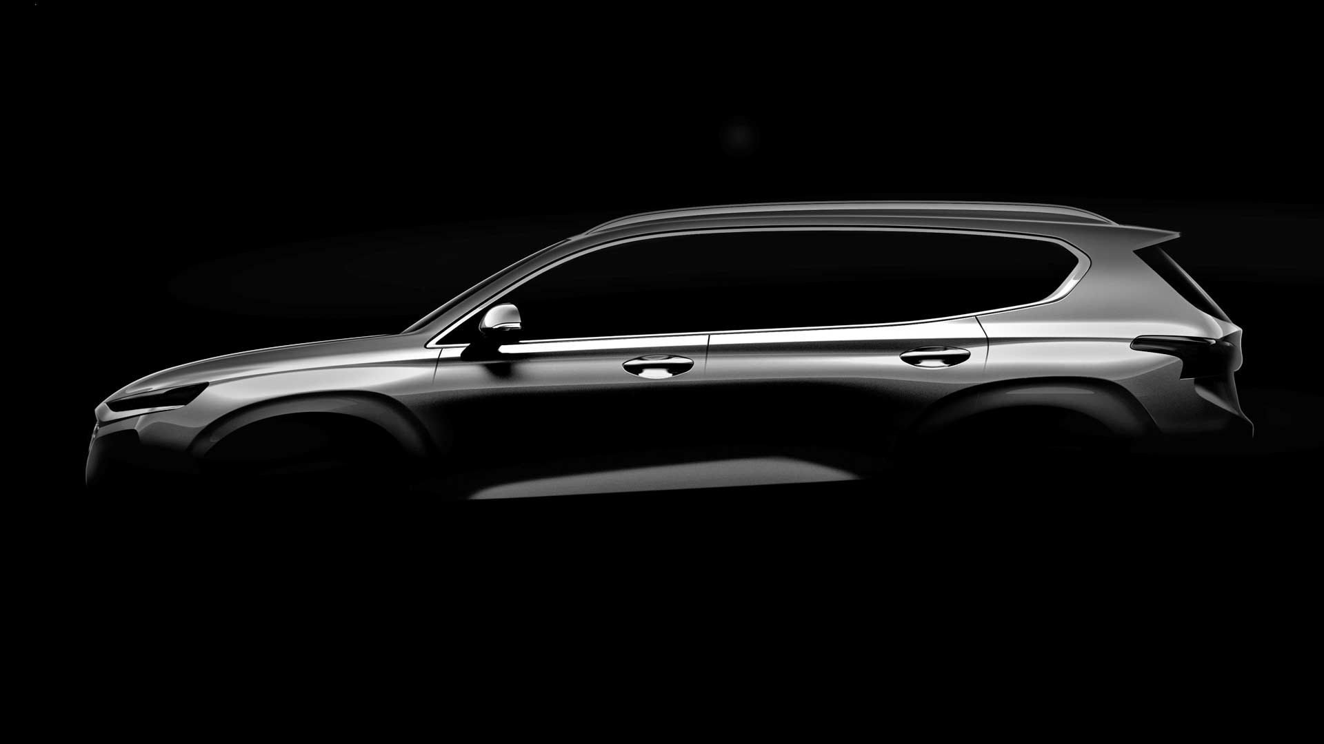 2019-4th-generation-Hyundai-Santa Fe-teaser