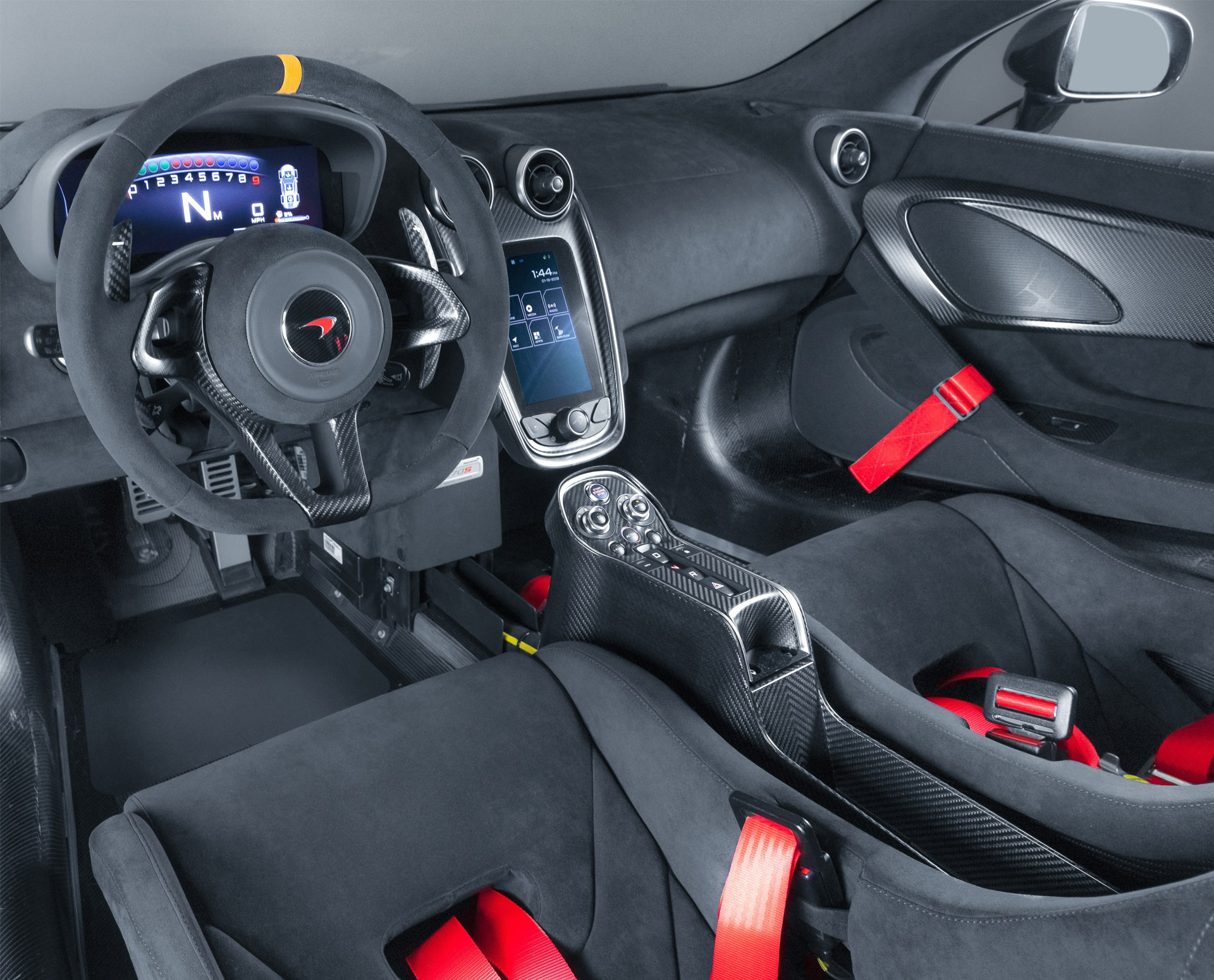 McLaren MSO X 570S coupe Interior Ueno Grey with Black Accents