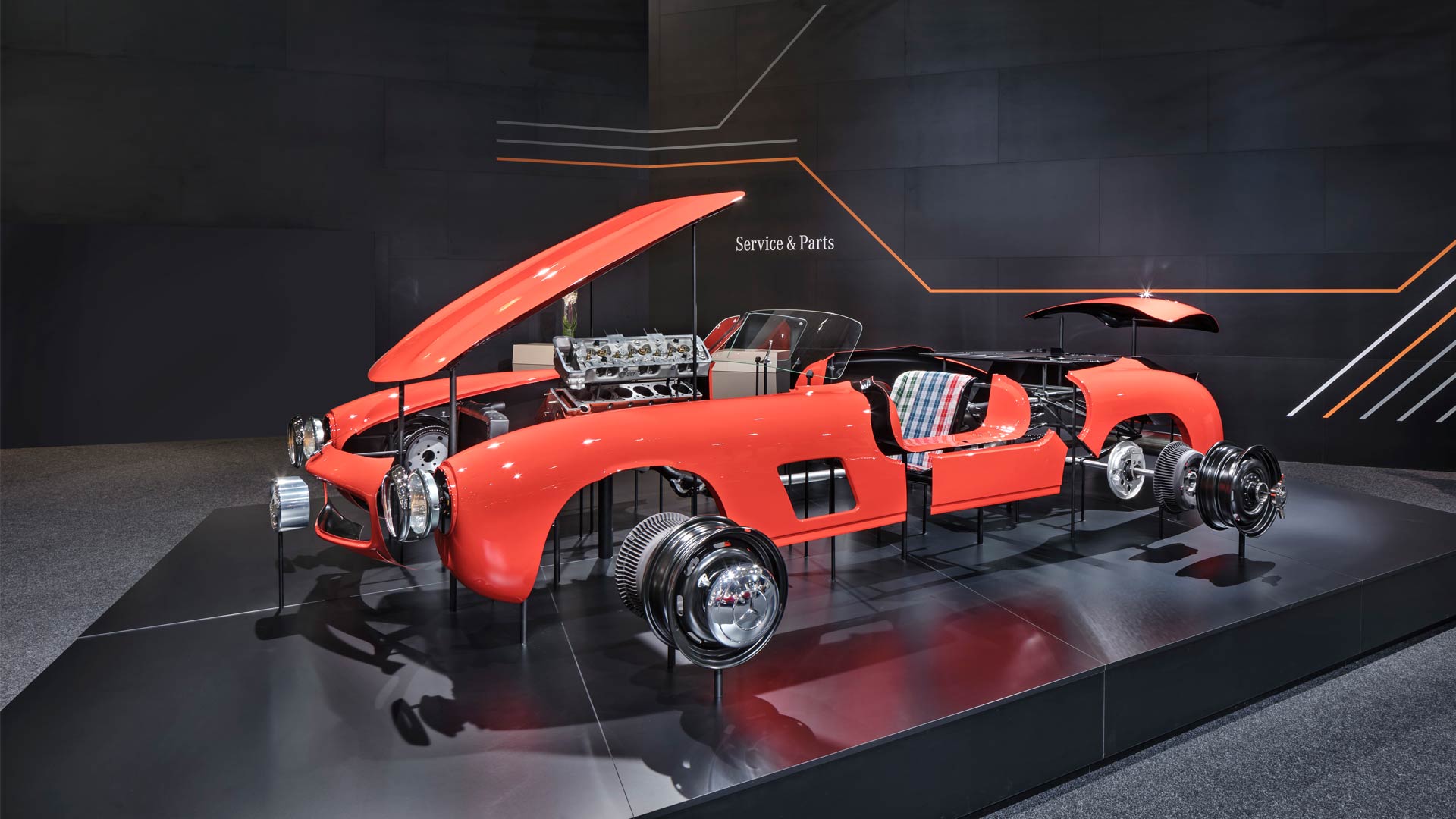 Metal body parts for Mercedes-Benz 300 SL Gullwing