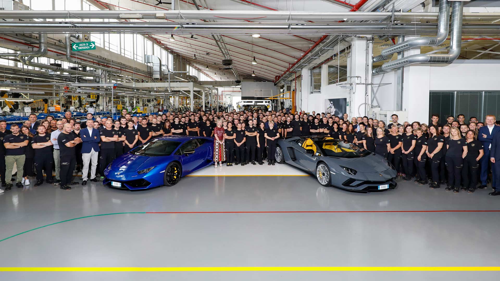 11,000th-Lamborghini-Huracan-and-8,000th-Lamborghini-Aventador