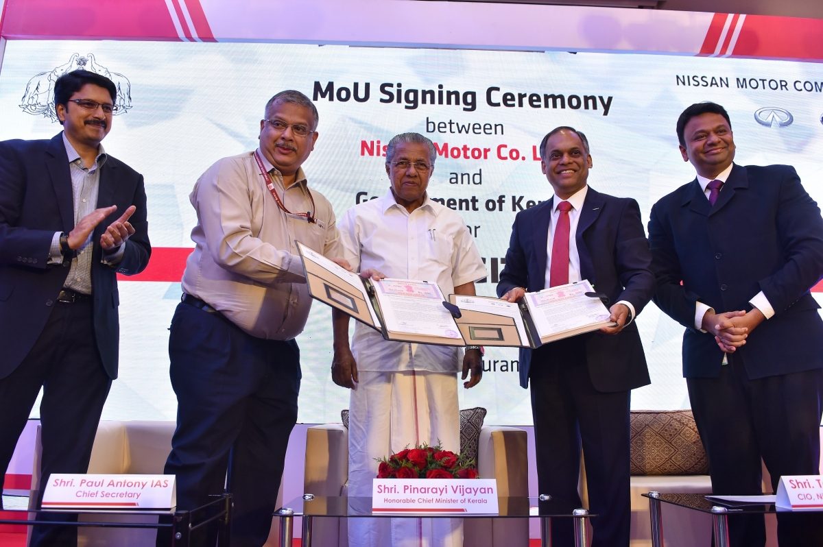 Nissan India Digital Hub MoU Kerala