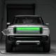 Rivian R1T all-electric pick-up truck charging indicator