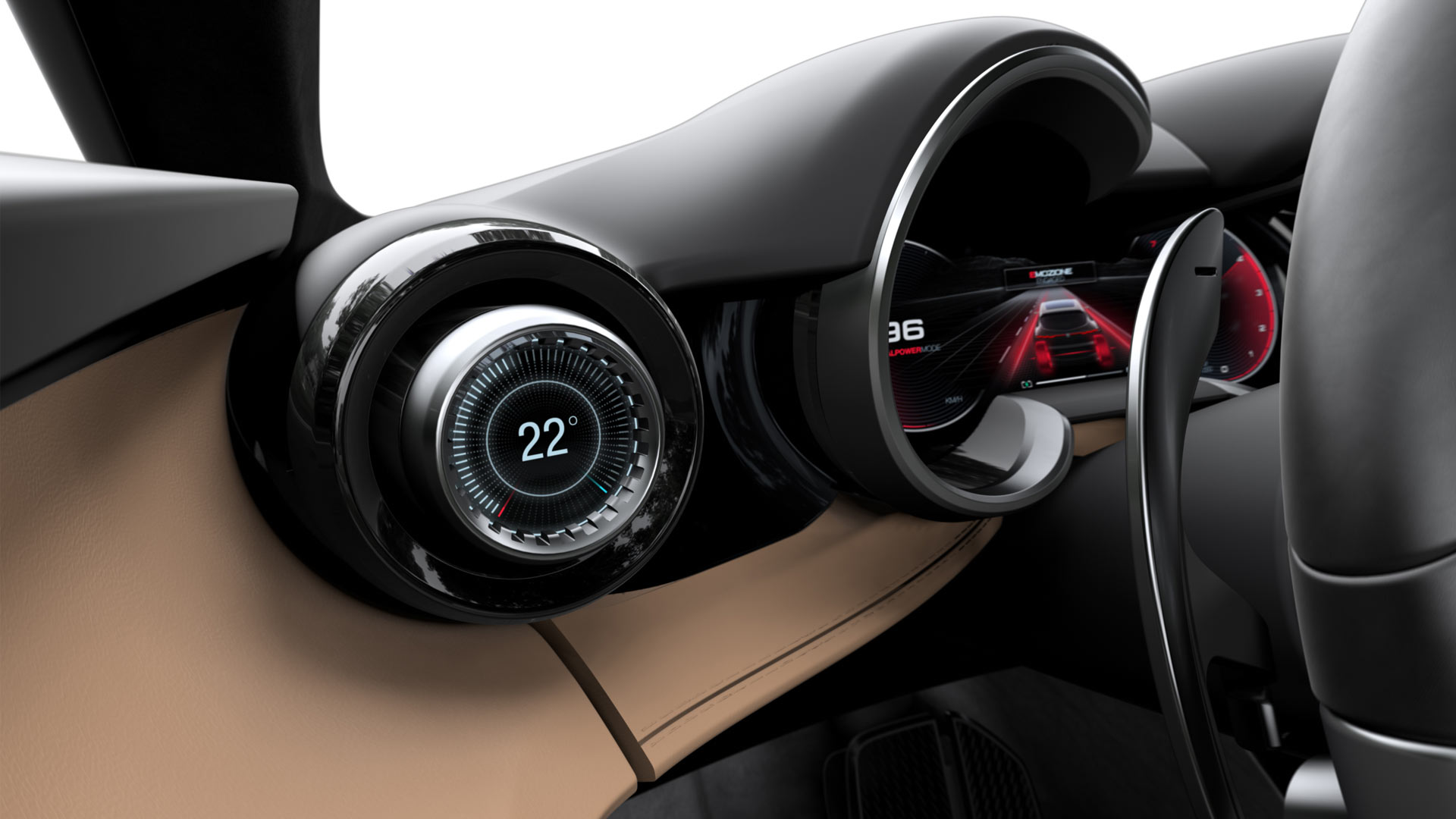 Alfa Romeo Tonale concept Interior Air Vents Display