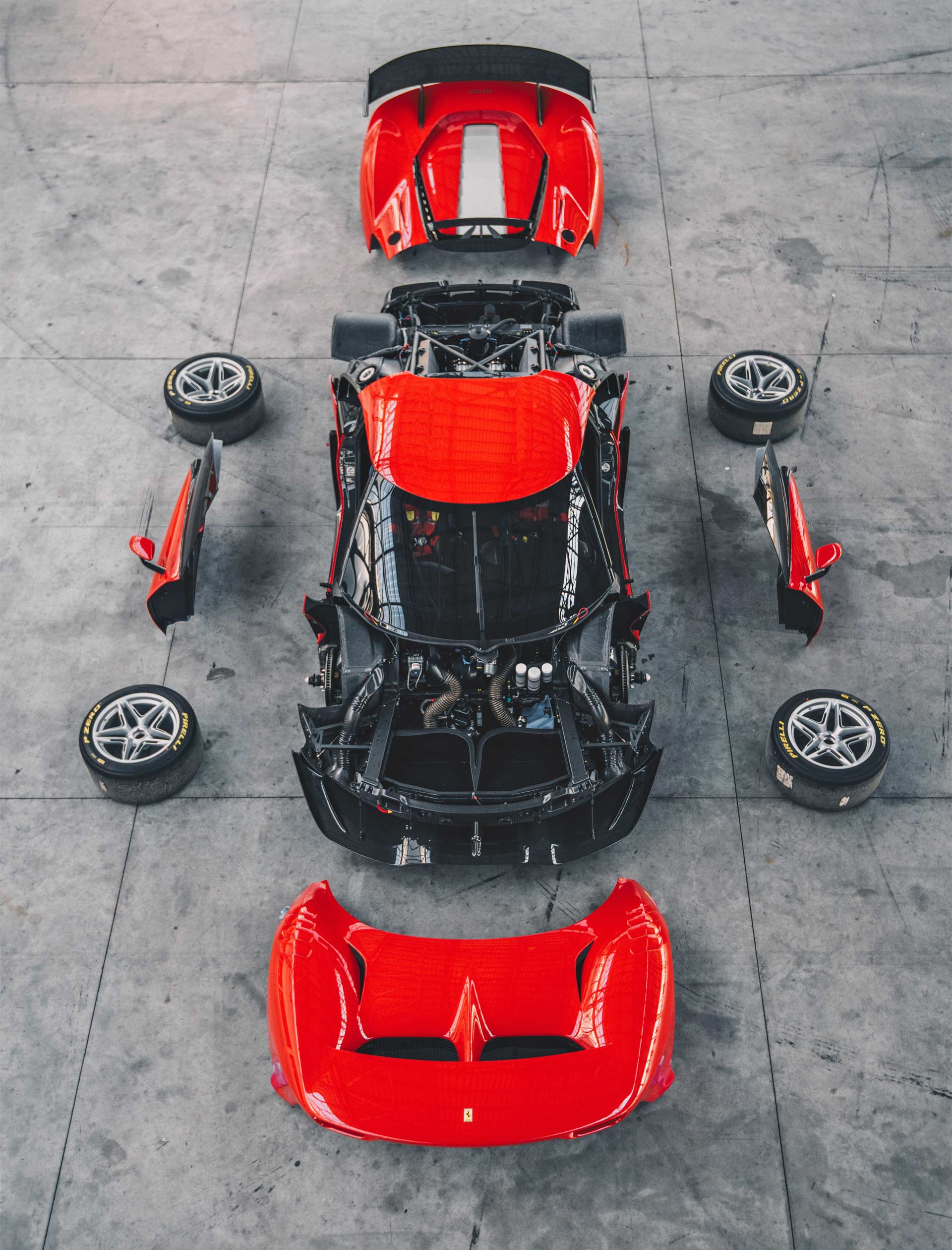 Ferrari-P80-C-parts-top-view