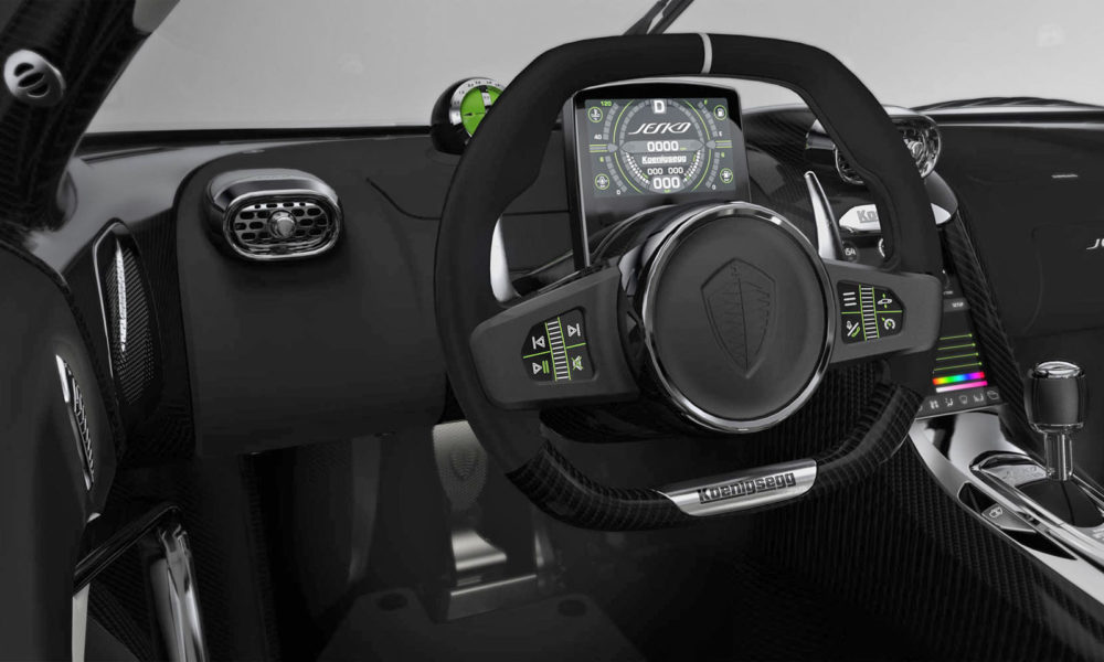 Koenigsegg-Jesko Interior Steering Wheel Instrument Cluster