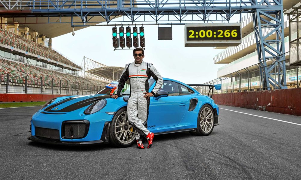 Porsche 911 GT2 RS Narain Karthikeyan Buddh International Circuit lap record