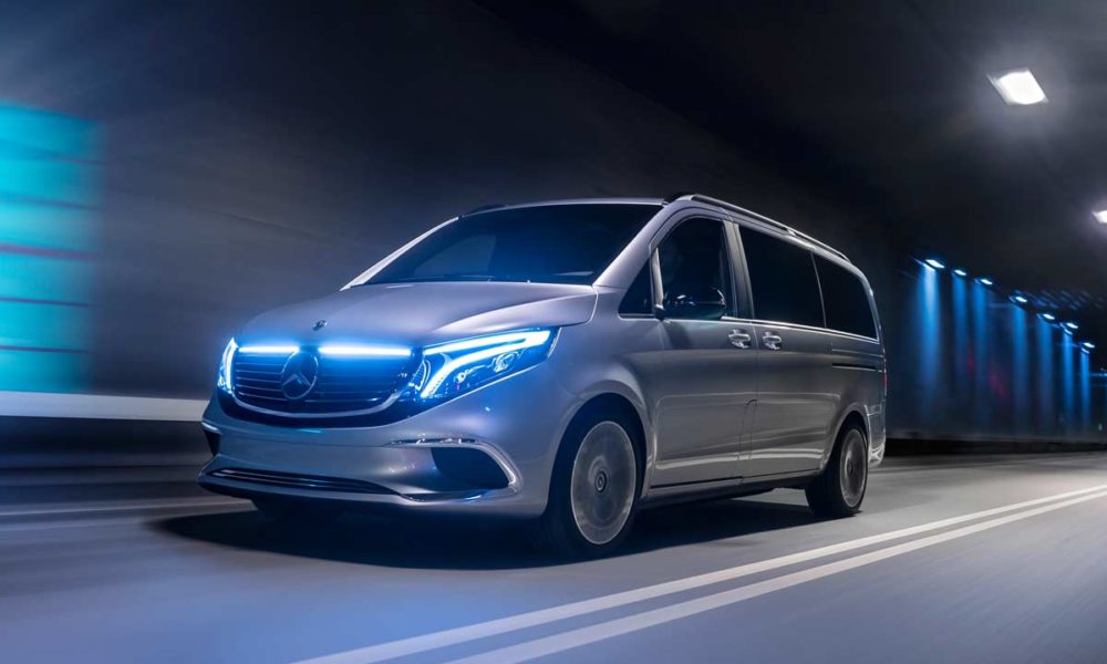 Mercedes-Benz Concept EQV at Night