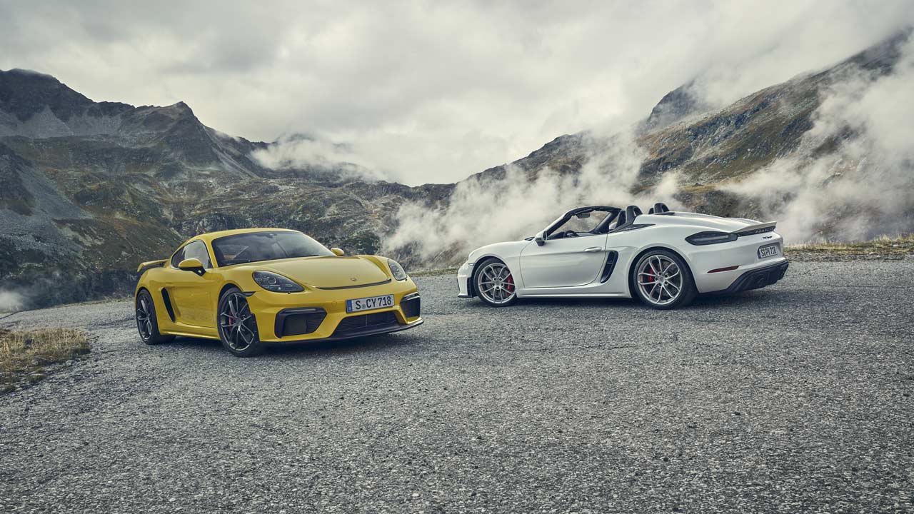 2020-Porsche-718-Cayman-GT4 and Porsche-718-Spyder