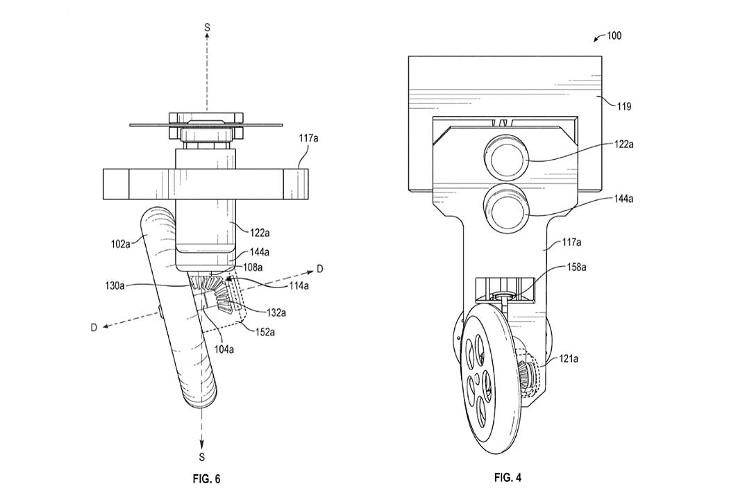 Facebook - Self-Balancing - Robotic -Two Wheeler - Patent Drawings_4 US20190161132