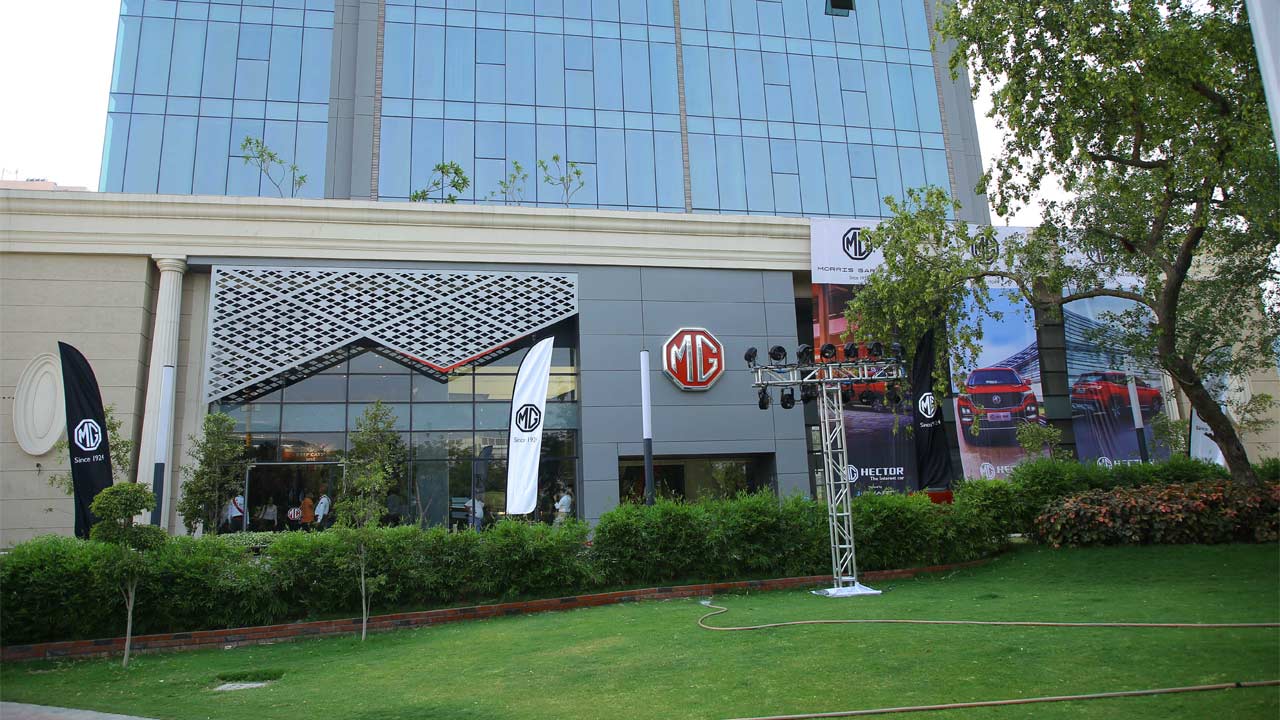 MG-Motors-flagship-store-Gurugram-India