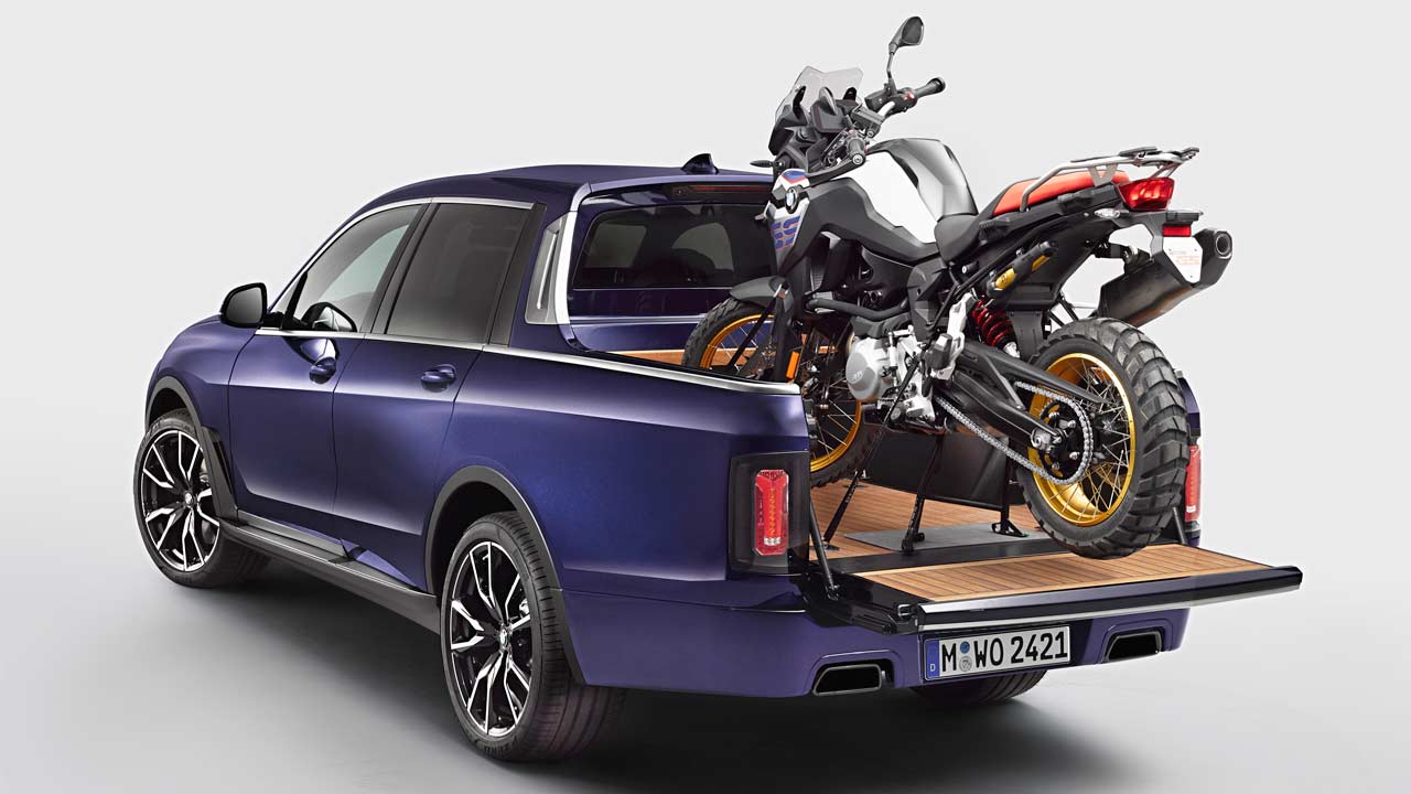 BMW X7 Pick-up concept with F 850 GS