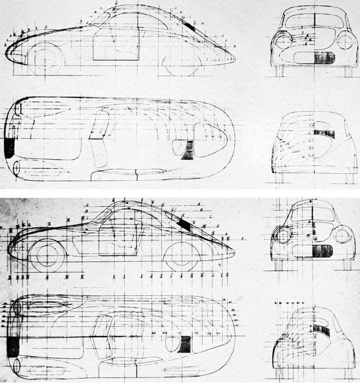 Porsche-Type-114-design-drawings