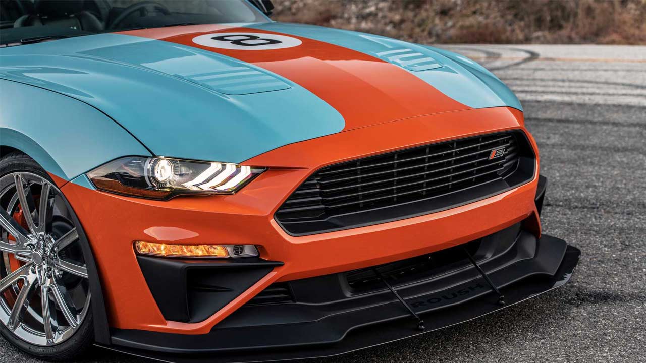 Roush Performance Stage 3 Mustang Gulf Livery - front face