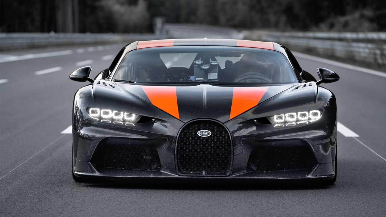 2019 Bugatti Chiron prototype - world record - 304 mph 490 kmh_front