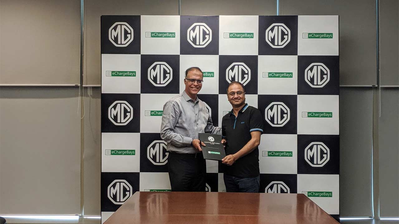 MG-India-eChargeBays-partnership