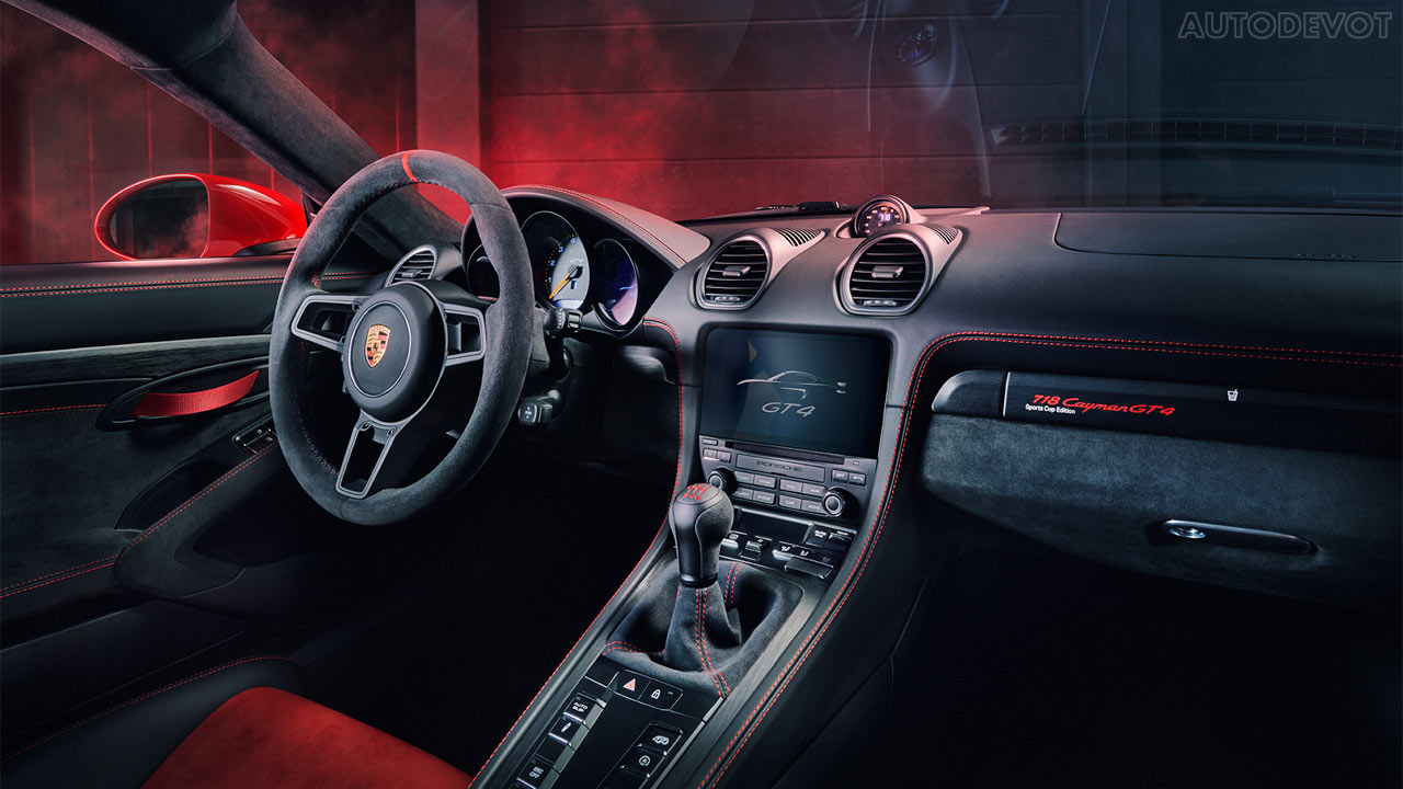 Porsche 718 Cayman GT4 Sports Cup Edition_interior_dashboard_steering_wheel