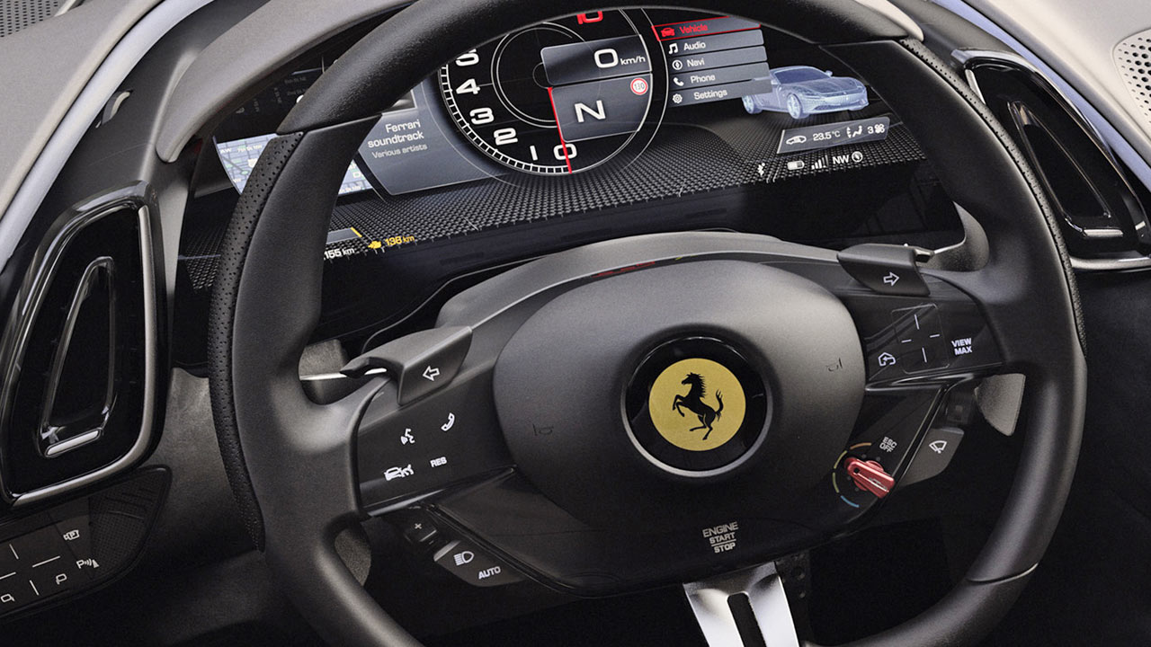 Ferrari-Roma_interior_steering_wheel_instrument_display