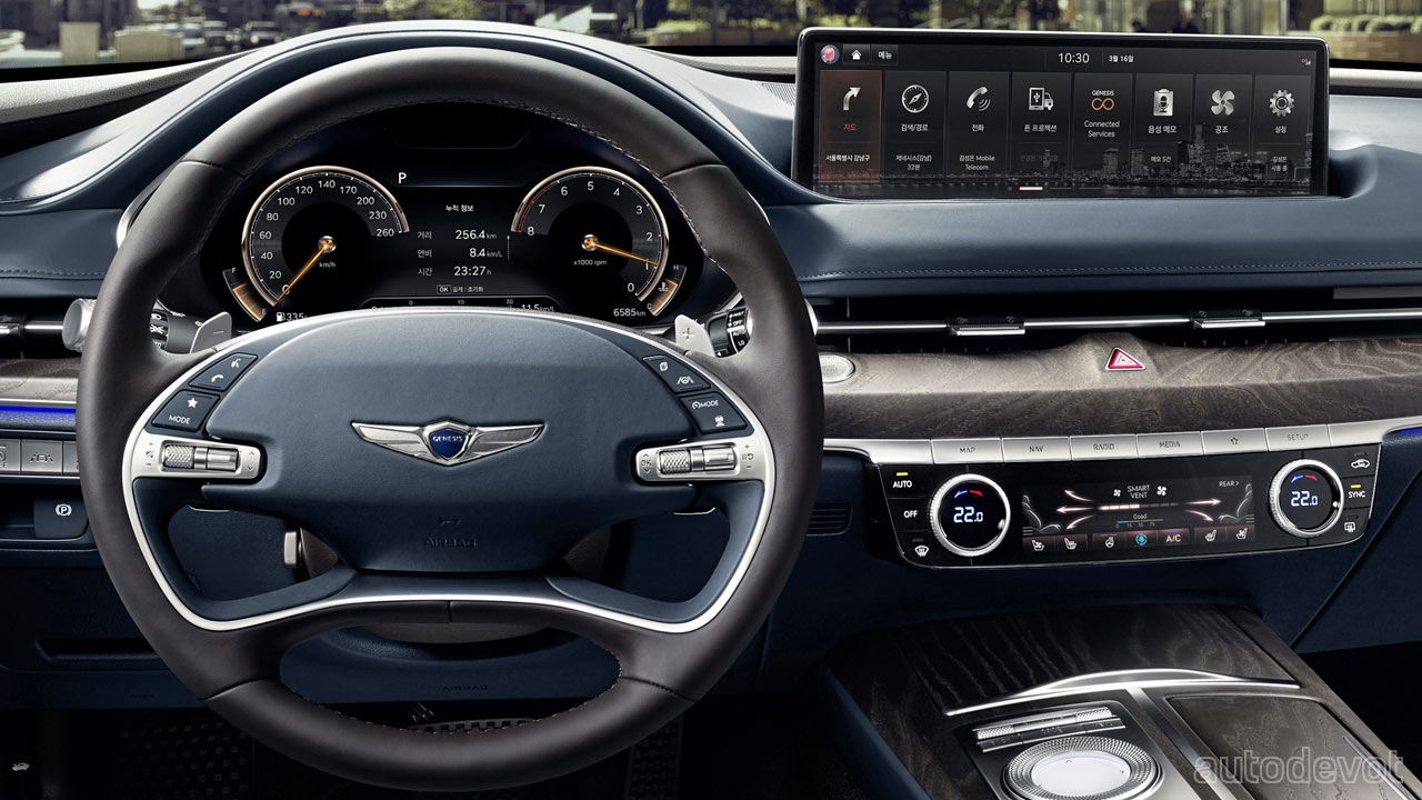 3rd-generation-2021-Genesis-G80_interior_steering_wheel_instrument_cluster