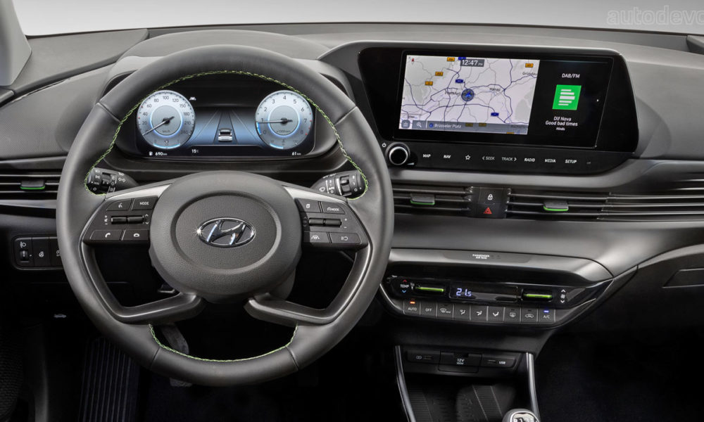 3rd-generation-2021-Hyundai-i20_interior_steering_wheel_instrument_cluster