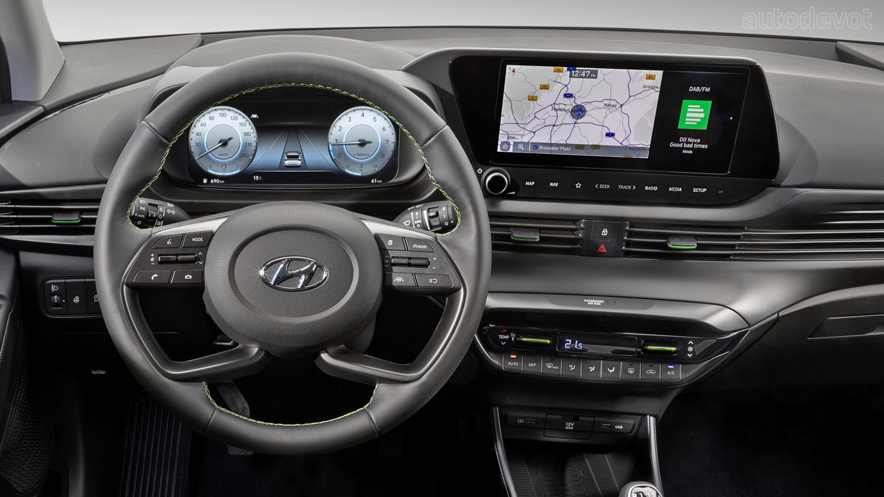 3rd-generation-2021-Hyundai-i20_interior_steering_wheel_instrument_cluster