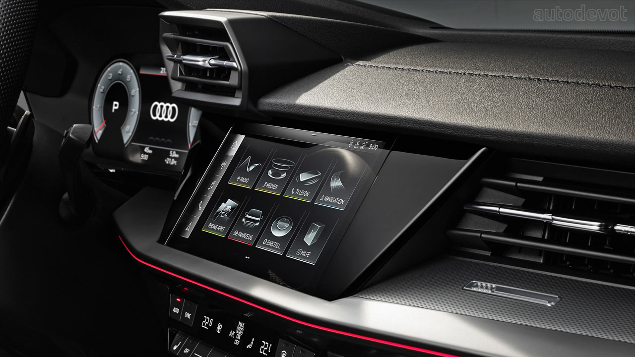 2nd-generation-2021-Audi-A3-Sedan_interior_infotainment_system