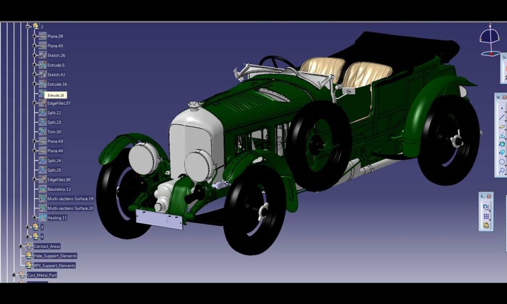 Bentley's-Birkin-Blower-Continuation Series-CAD-model