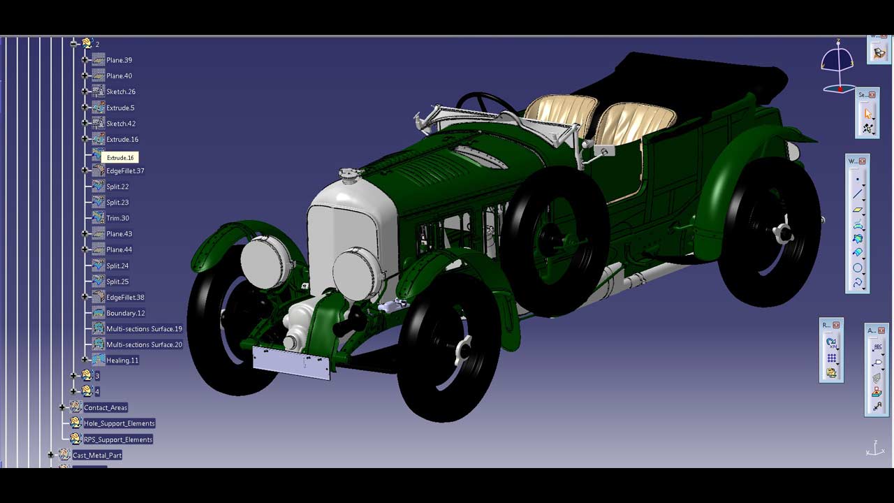 Bentley's-Birkin-Blower-Continuation Series-CAD-model