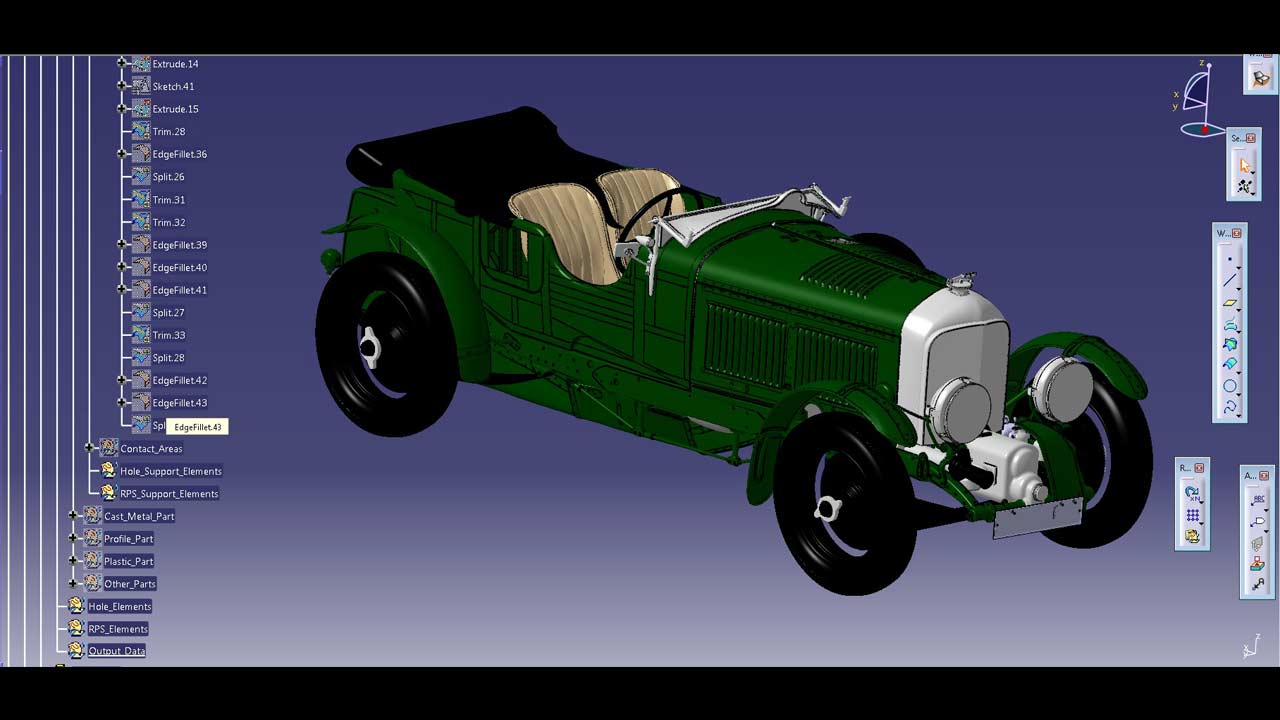 Bentley's-Birkin-Blower-Continuation Series-CAD-model_2