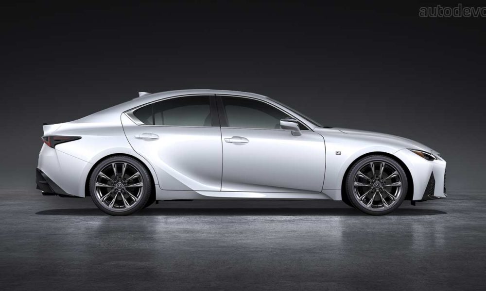2021-Lexus-IS-F-Sport_facelift_side