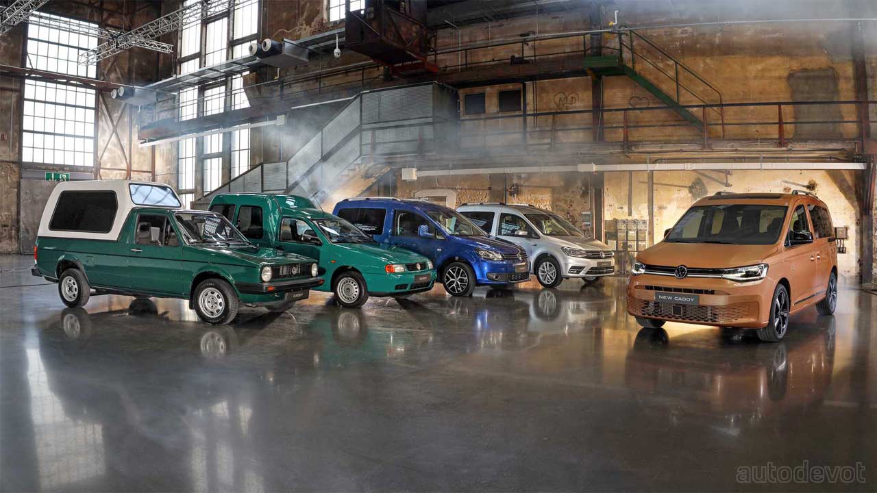 Volkswagen-Caddy-generations