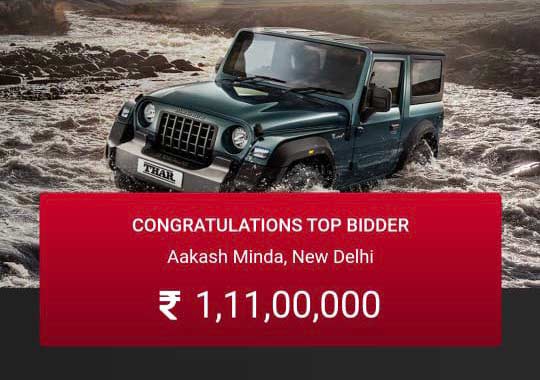 2020-Mahindra-Thar-auction-winning-bidder