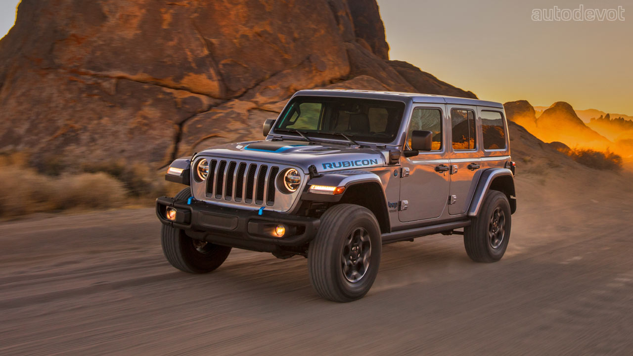 Jeep Wrangler 4xe PHEV debuts with 50 km EV range - Autodevot