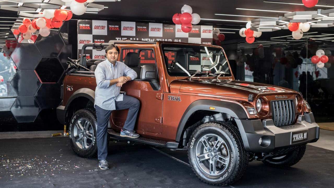 2020-Mahindra-Thar-Number-1-delivery-to-Aakash-Minda