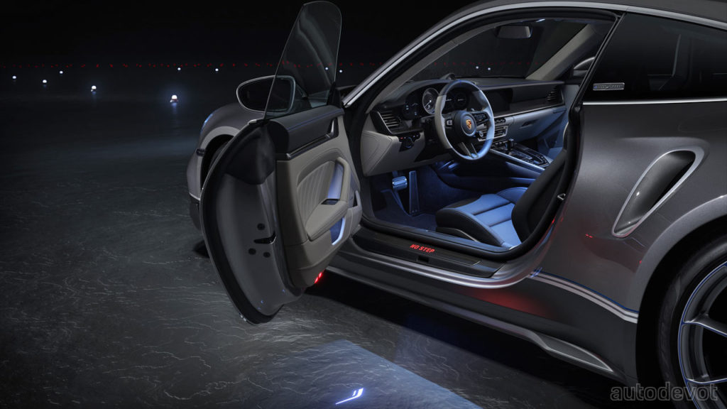 Porsche-911-Turbo-S-inspired-by-Embraer-Phenom-300E-business-jet_door_open_logo_projection