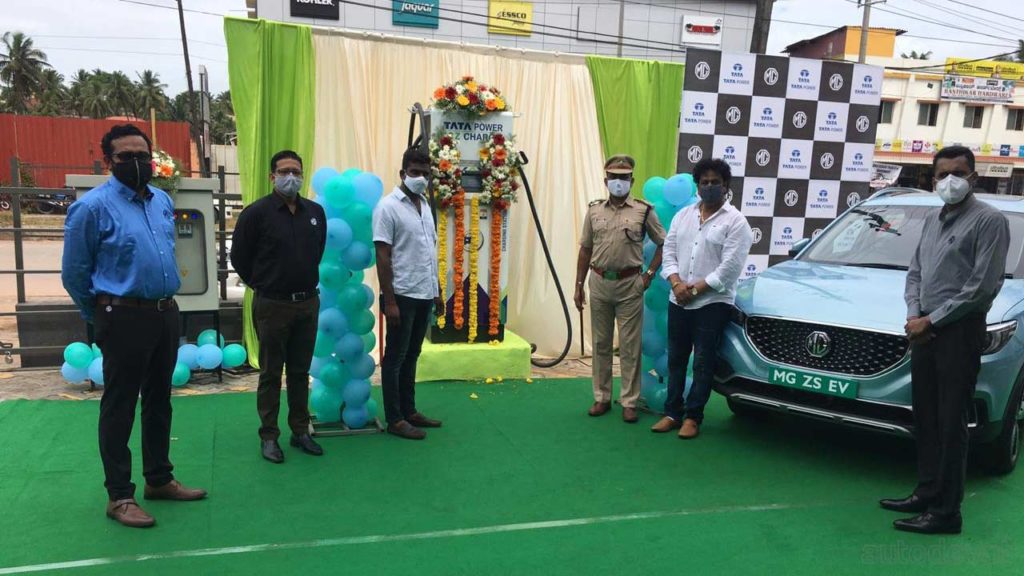 MG Motor and Tata Power install a 60 kW charging station in Mangaluru