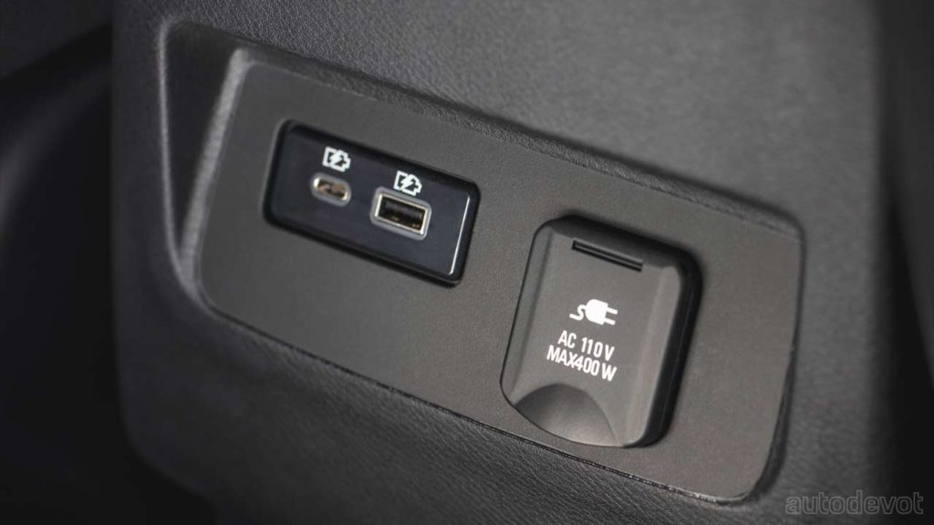 3rd-generation-2022-Nissan-Frontier_interior_chargin_ports_and_110V-outlet