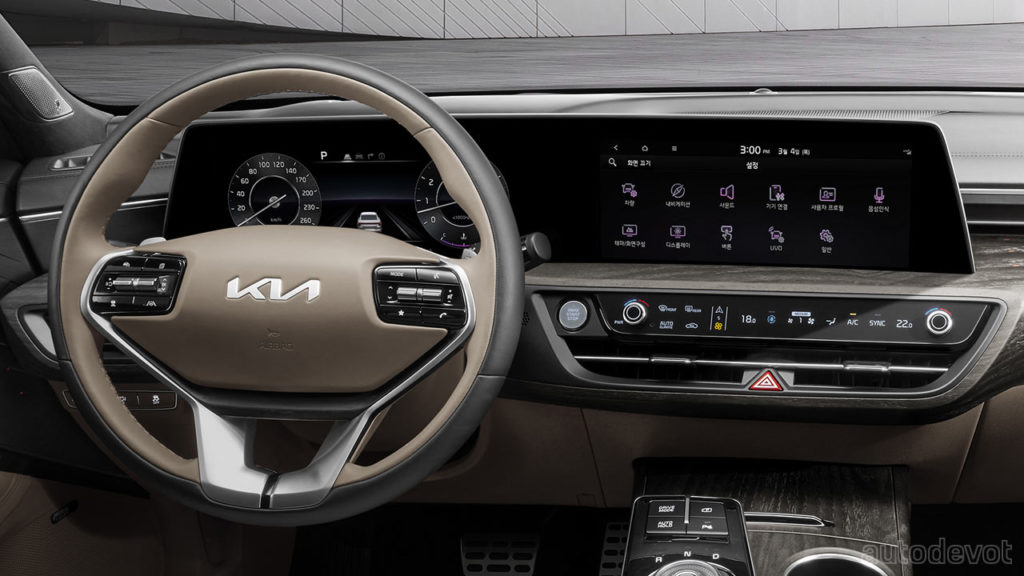 Kia-K8-interior_steering_wheel_instrument_display