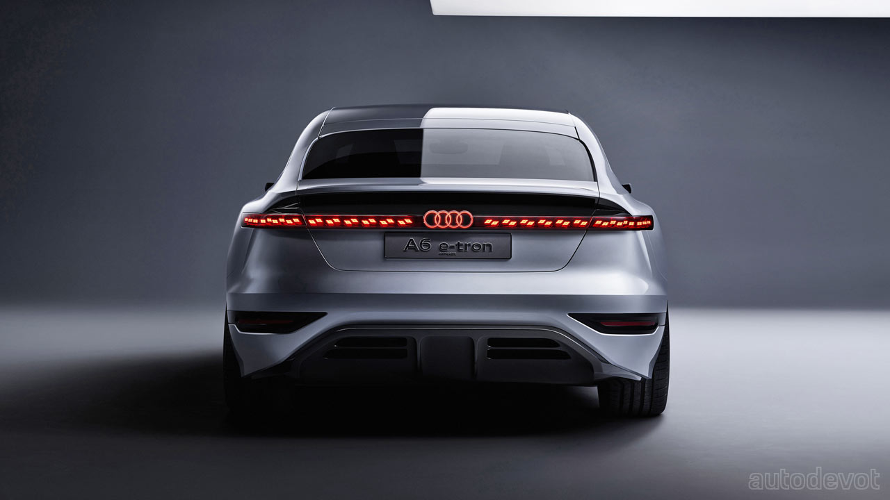 Audi A6 e-tron concept debuts with video game projection headlights ...