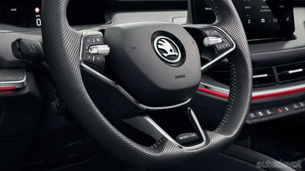 Skoda-Enyaq-Sportline-iV_interior_steering_wheel