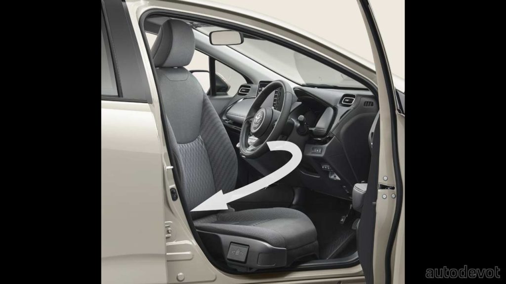 2nd-gen-2021-Toyota-Aqua_interior_rotating_seat