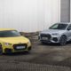 Audi-TT-RS-and-RS-Q3-in-Python-Yellow-and-Dew-Silver