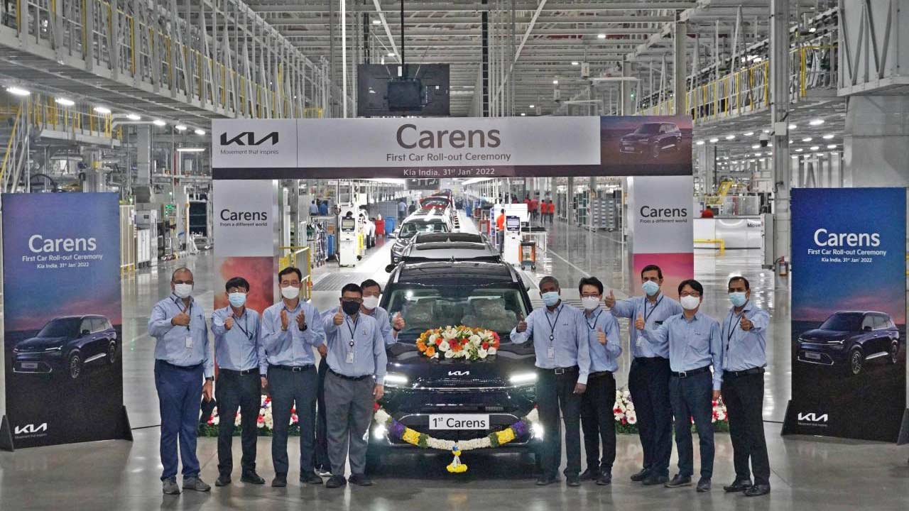 Kia-Carens-production-begins-India